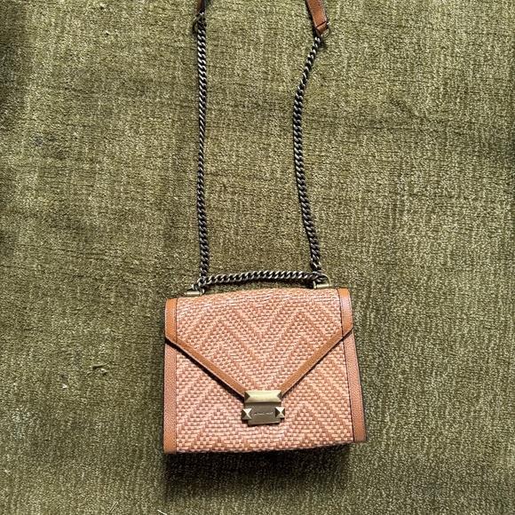 Michael Kors Whitney Crossbody Bag in Woven Butternut & Acorn - Picture 2 of 5
